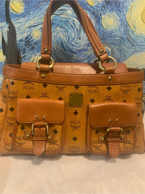 MCM Handbags - MCM Cognac handbag / shoulder bag limited Edition with COA